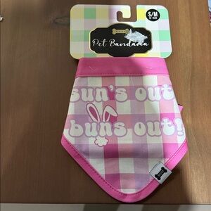 Pink Checkered Dog Bandana by Boots & Barkley